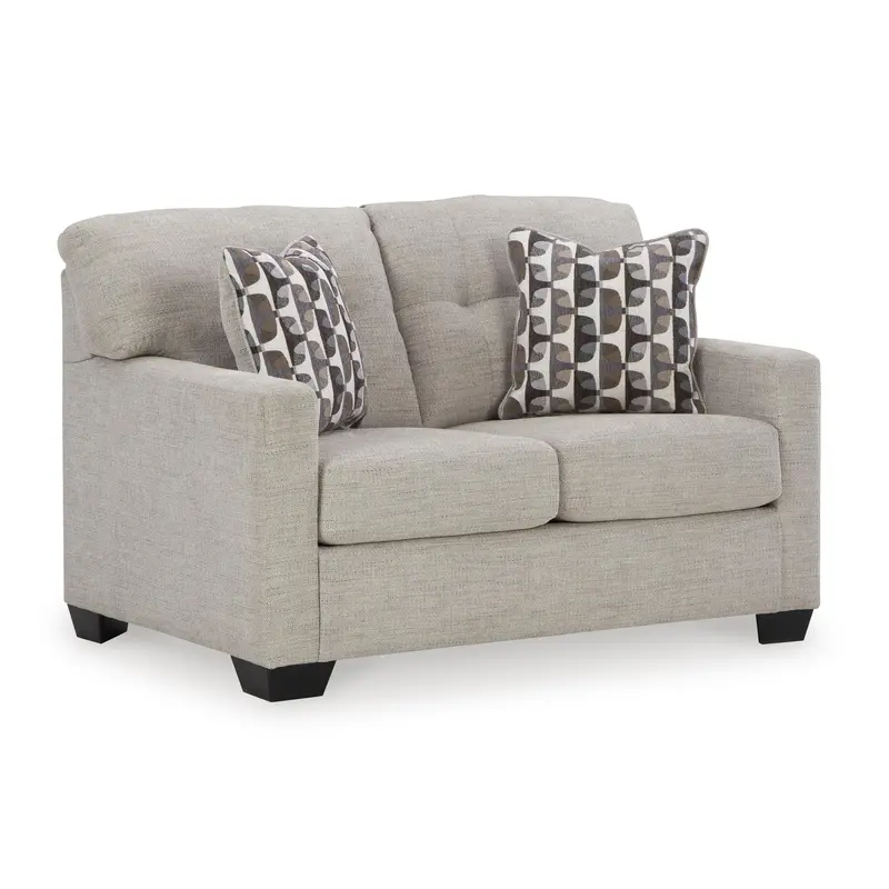 Ashley Mahoney 3100435 Tufted Loveseat With Wooden Legs 1
