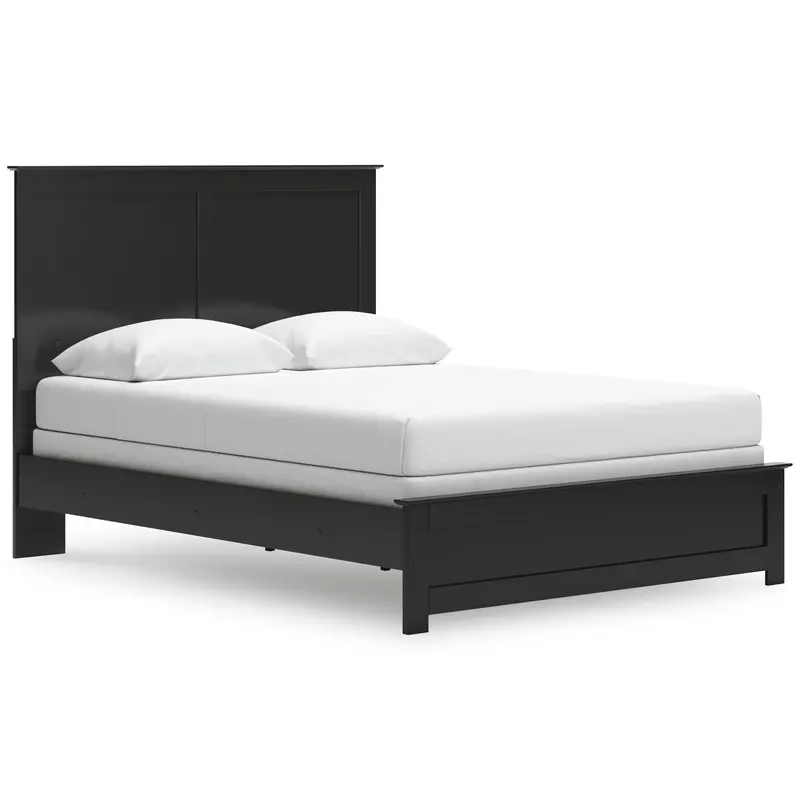 Ashley Maribel Queen Panel Bed – Soft-Curved Silhouette 1