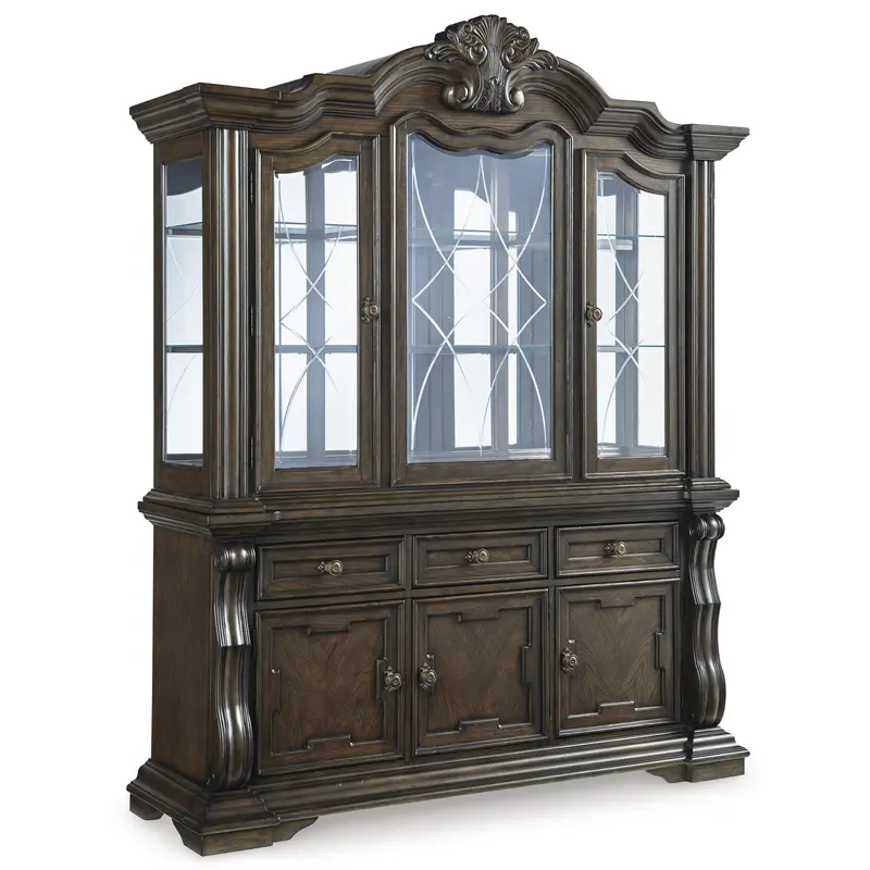 Ashley Maylee D947D1 Dining Buffet And Hutch – Matching Storage & Display Unit 1