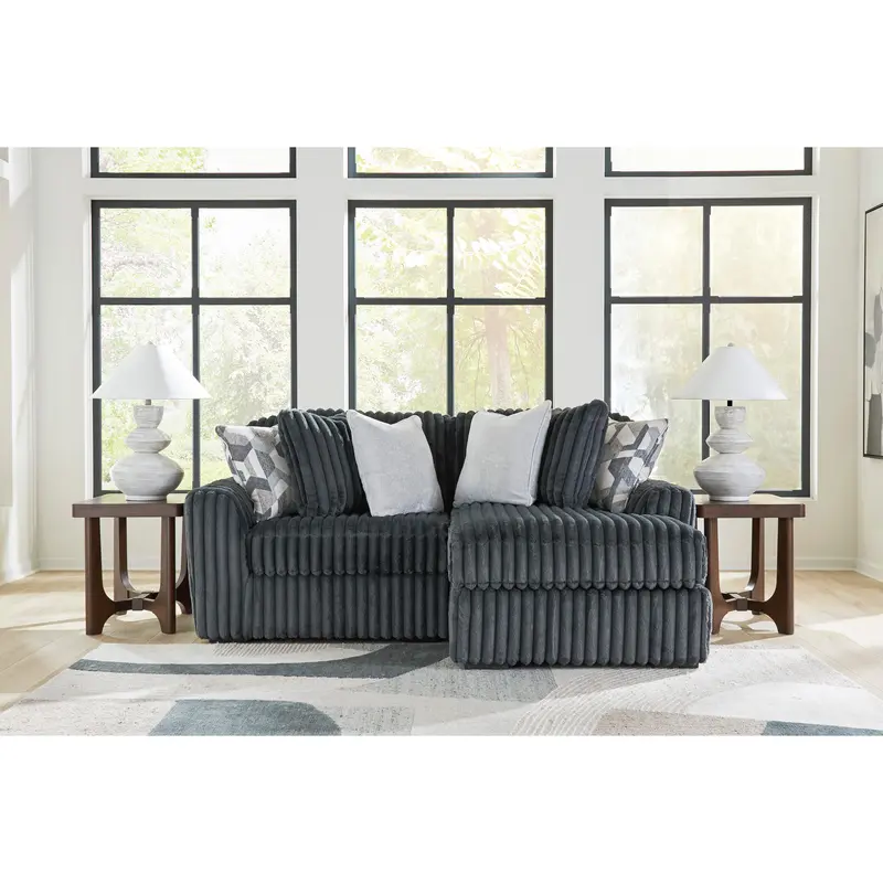 Ashley Midnight Madness 2-Piece Sectional Sofa With Chaise Option 1