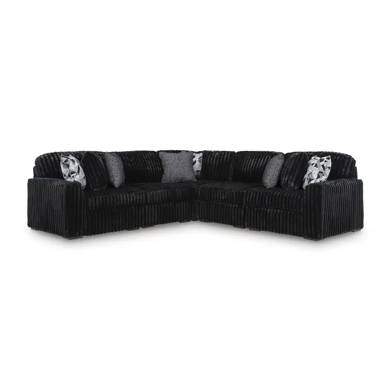 Ashley Midnight-Madness 98103S26 Five-Piece Modern Sectional 1