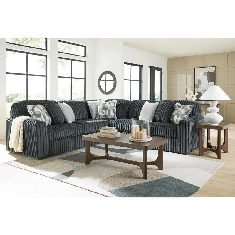 Ashley Midnight Madness Modular Sectional Sofa – 3-Piece Configuration 1