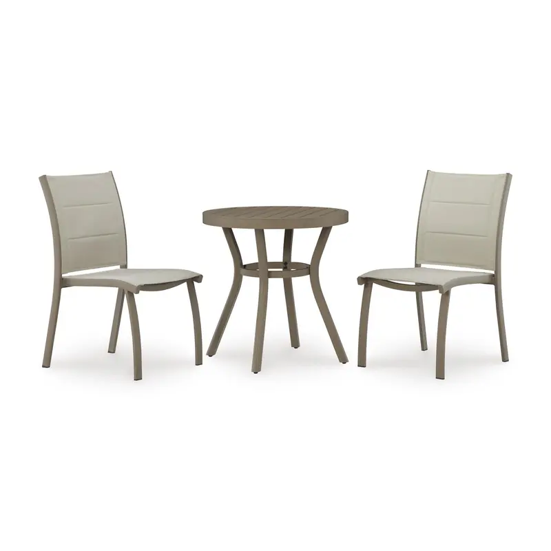 Ashley Mission Beach Pcp200-050 Outdoor Chair And Table Set – Coastal-Inspired Patio Ensemble 1