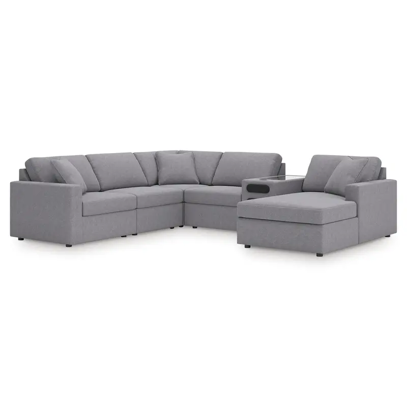 Ashley Modmax 6-Piece Audio-Enabled Sectional – Chaise + Integrated Sound 1