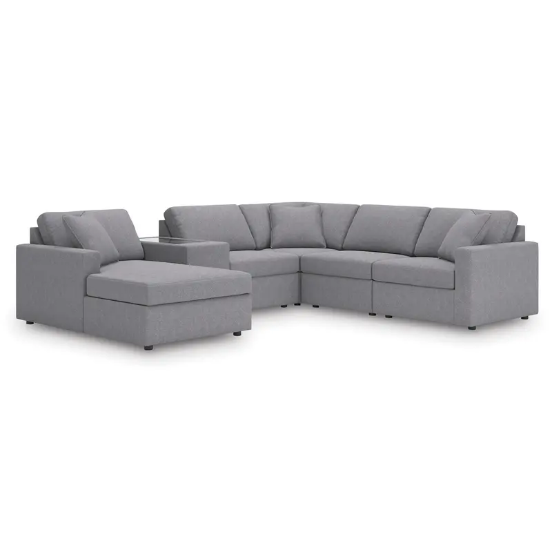 Ashley Modmax 6-Piece Sectional With Chaise – Contemporary Lounge Arrangement 1