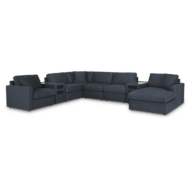 Ashley Modmax 8-Piece Audio-Enhanced Sectional With Chaise And Consoles 1