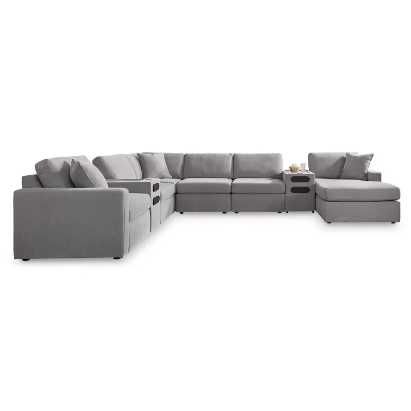 Ashley Modmax 8-Piece Audio-Integrated Sectional – Chaise + Speaker System 1