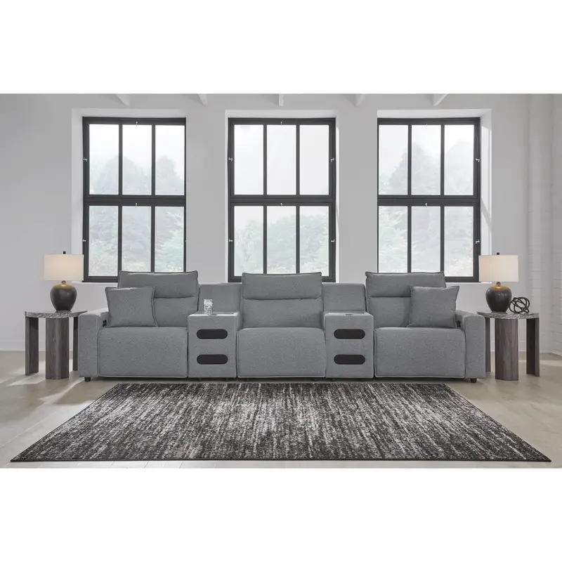 Ashley Modmax Ii Fabric Reclining Sectional – Symmetrical 5-Piece Design 1
