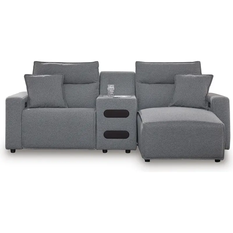 Ashley Modmax Ii Power Reclining Fabric Sectional – 3-Piece Compact Sofa 1