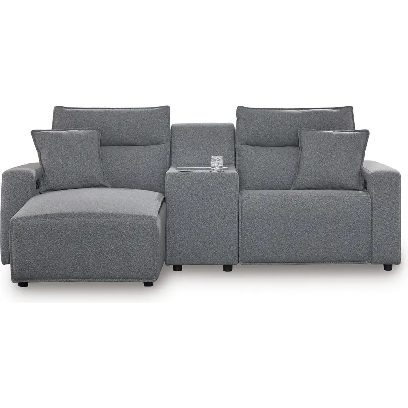 Ashley Modmax Ii Power Reclining Fabric Sectional – 3-Piece Minimalist Trio 1