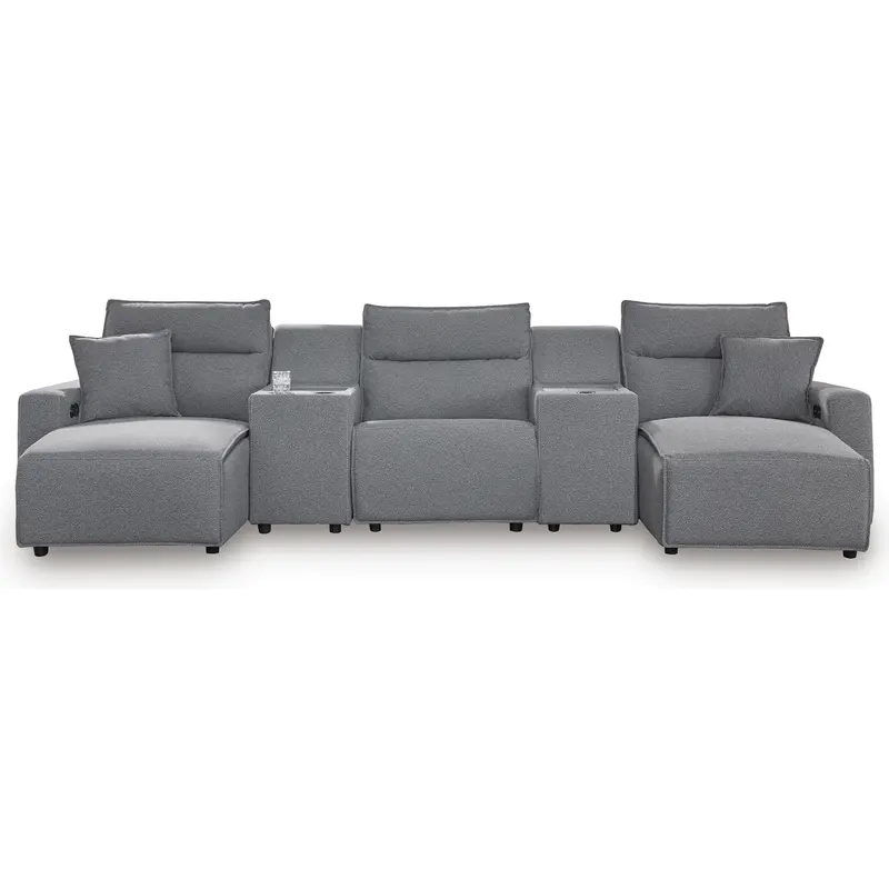 Ashley Modmax Ii Power Reclining Fabric Sectional – 5-Piece Value-Focused Set 1