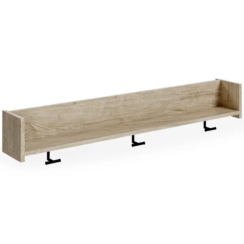 Ashley Oliah Ea2270-151 Wall-Mounted Entryway Shelf And Coat Hook Organizer 1