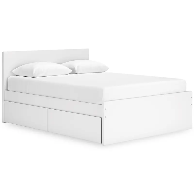 Ashley Onita Eb9630B12 Queen Panel Platform Bed With Single-Side Storage 1
