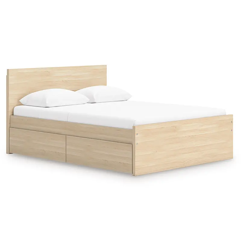 Ashley Onita Eb9632B17 Full Panel Platform Bed Featuring Two Side Storage Compartments 1