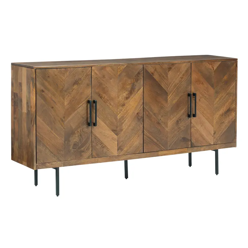Ashley Prattville Accent Cabinet With Sleek Wood Finish 1