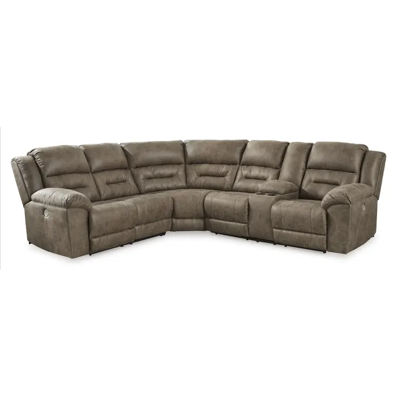 Ashley Ravenel 83106S2C Power Reclining Sectional – 3-Piece Compact Layout 1