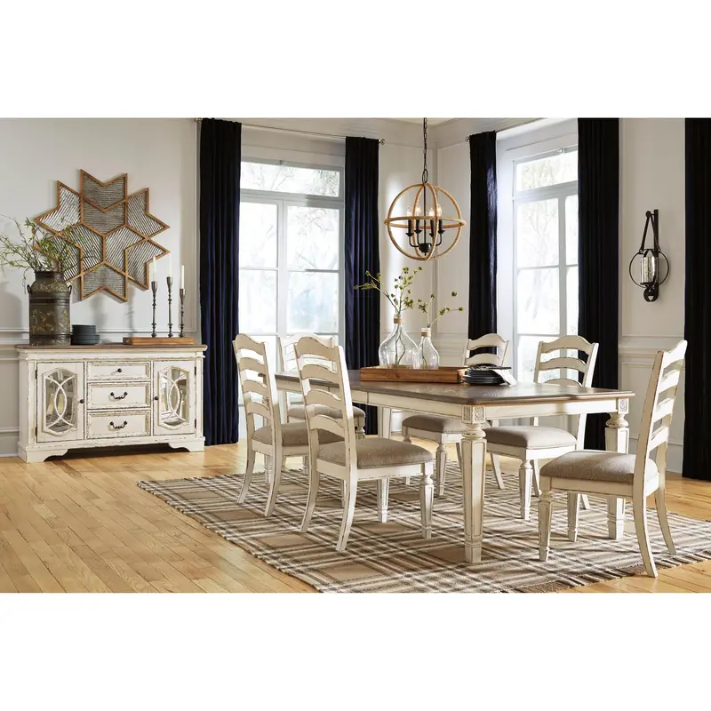 Ashley Realyn D743D4 Seven-Piece Dining Room Set 1