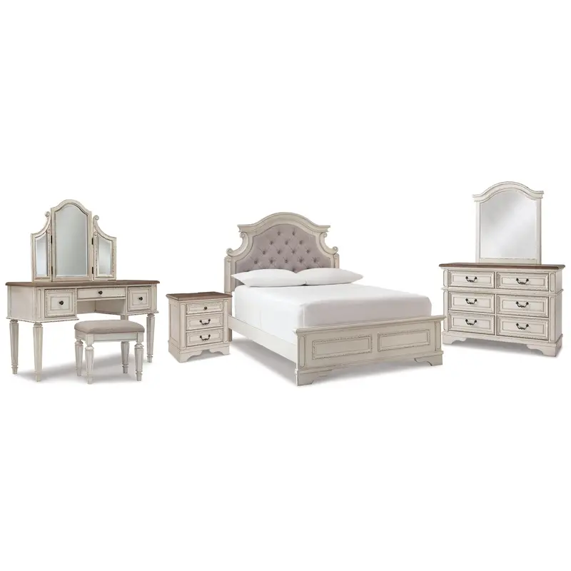 Ashley Realyn Full Panel Bedroom Set – 7-Piece Spacious Modern Suite 1