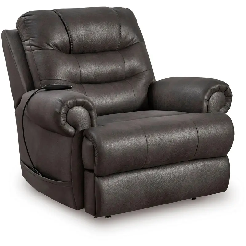 Ashley Revived Leather-Look Power Lift Recliner With Heat – Pc8240612 1
