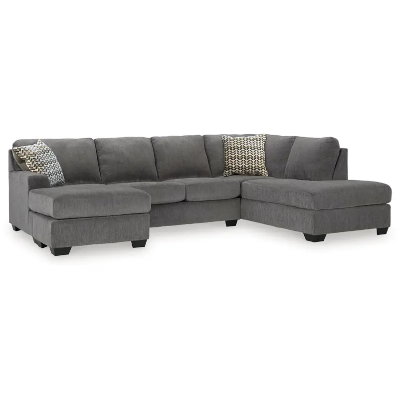 Ashley Riverfield 2-Piece Sectional – Compact L-Shaped Sofa With Chaise & Linen-Like Fabric 1