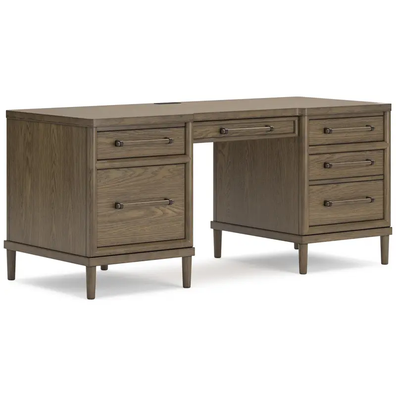 Ashley Roanhowe H769-21 Home Office Desk – Compact Workspace With Cable Management 1