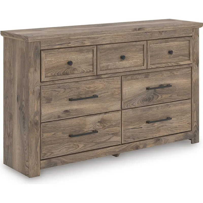 Ashley Rusticott Seven-Drawer Dresser – High-Capacity Organizational Centerpiece 1