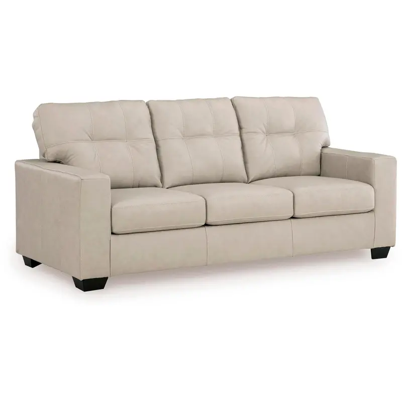 Ashley Santorine 2170838C Stationary Leather-Match Sofa – Modern Living Room Centerpiece 1