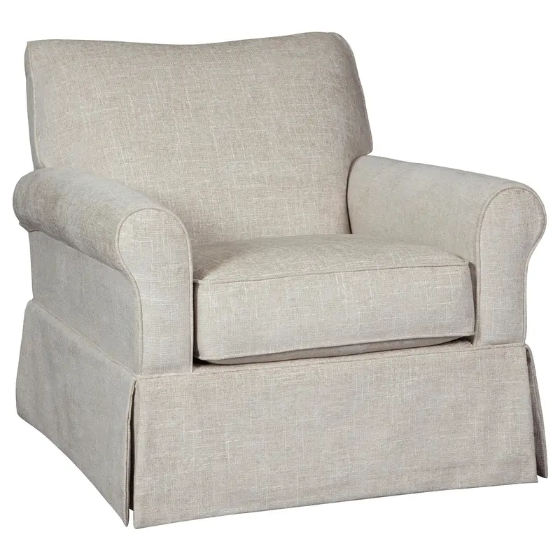 Ashley Searcy Swivel Glider Accent Chair – Upholstered Fabric Design 1