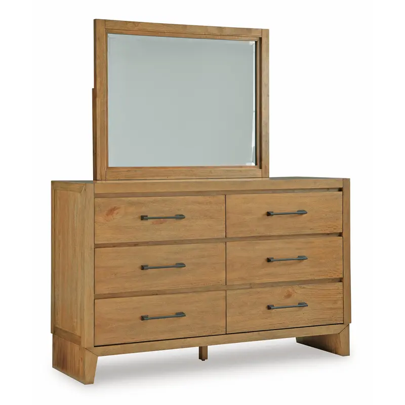 Ashley Sherbana Dresser And Mirror Combo – 7-Drawer Storage With Integrated Vanity Mirror 1