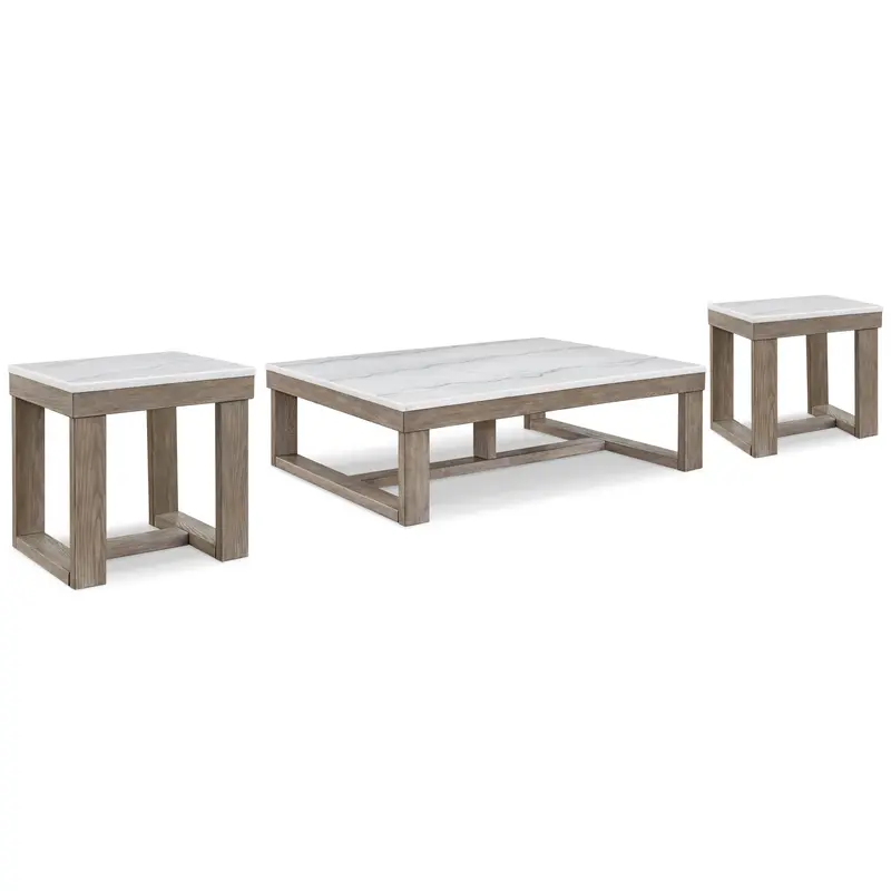 Ashley Signature Design Loyaska Coffee Table And Two End Tables 1
