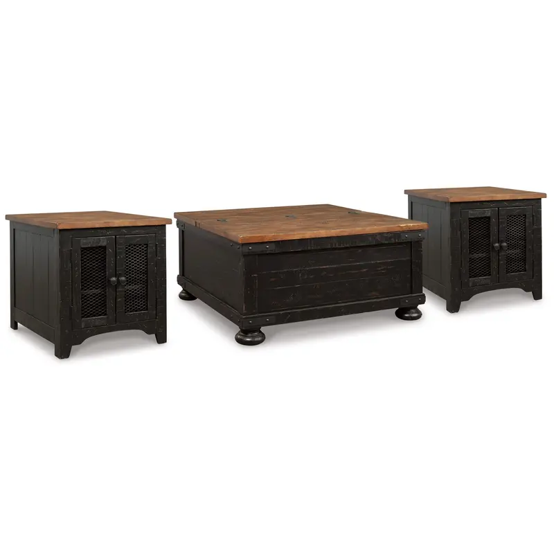 Ashley Signature Design Valebeck Coffee Table Set: 1 Center + 2 End Tables 1