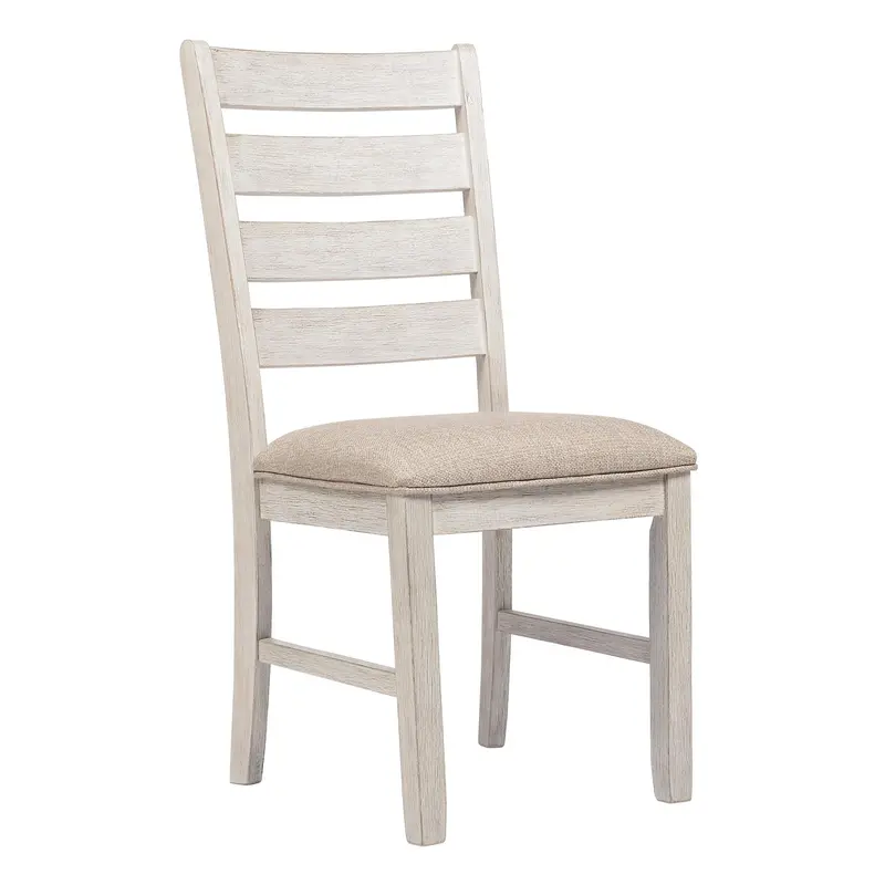 Ashley Skempton D394-01 Upholstered Dining Side Chair – Padded Seat And Back With Wooden Legs 1