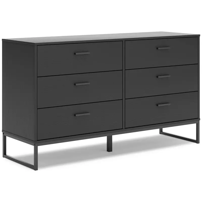 Ashley Socalle Eb1865-231 Wide Dresser – Traditional Six-Drawer Bedroom Furniture 1