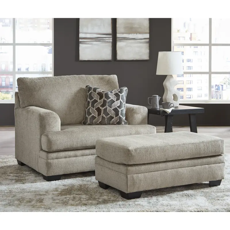 Ashley Stonemeade Premium Oversized Chair And Ottoman – 59504U2 1