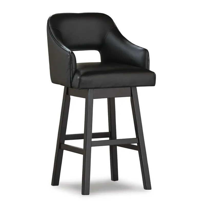 Ashley Tallenger D380-930 Tall Swivel Barstool – Upholstered Counter Height Seat With 360° Rotation 1