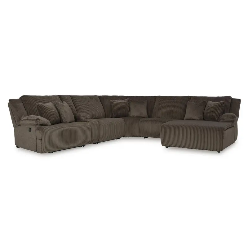 Ashley Top Tier 6-Piece Reclining Sectional – Premium Chaise Configuration 1