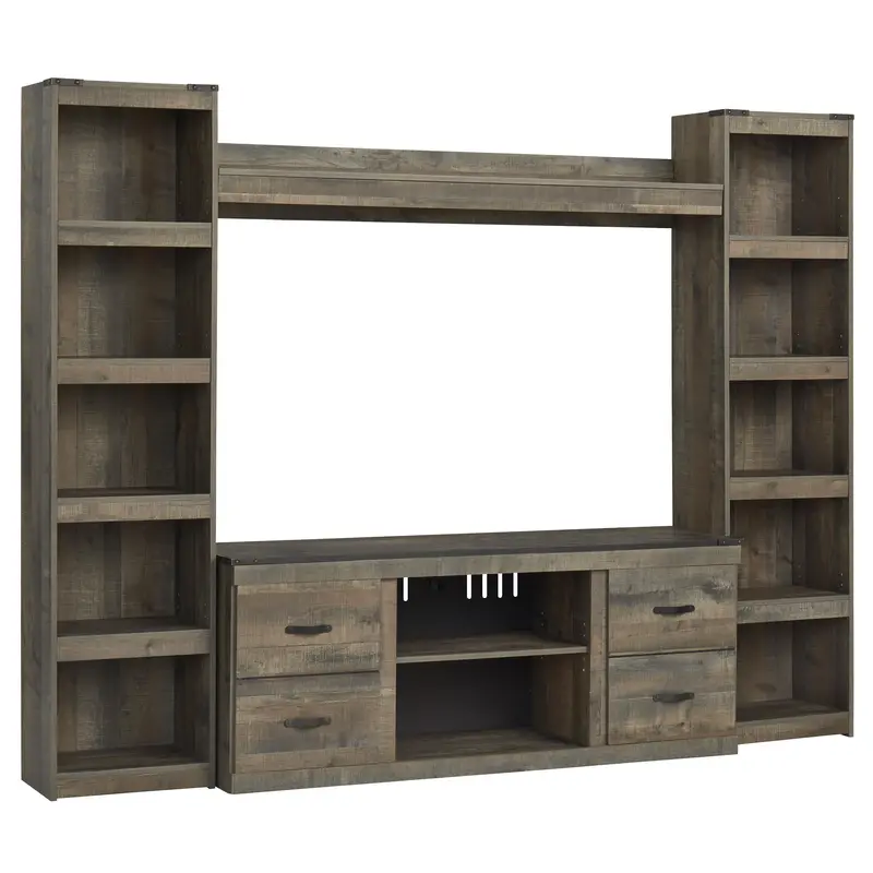 Ashley Trinell Ew0446W7 Modular 4-Piece Entertainment Unit 1