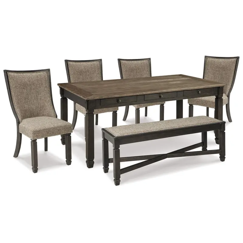 Ashley Tyler Creek D736D11 Six-Piece Dining Ensemble 1