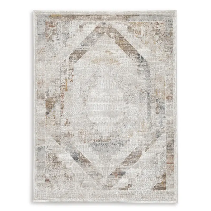 Ashley Varnwood Large Area Rug – Textured Neutral Design 1