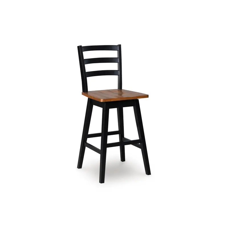 Ashley Wildenauer D634-230 Tall Swivel Barstool With Upholstered Seat 1