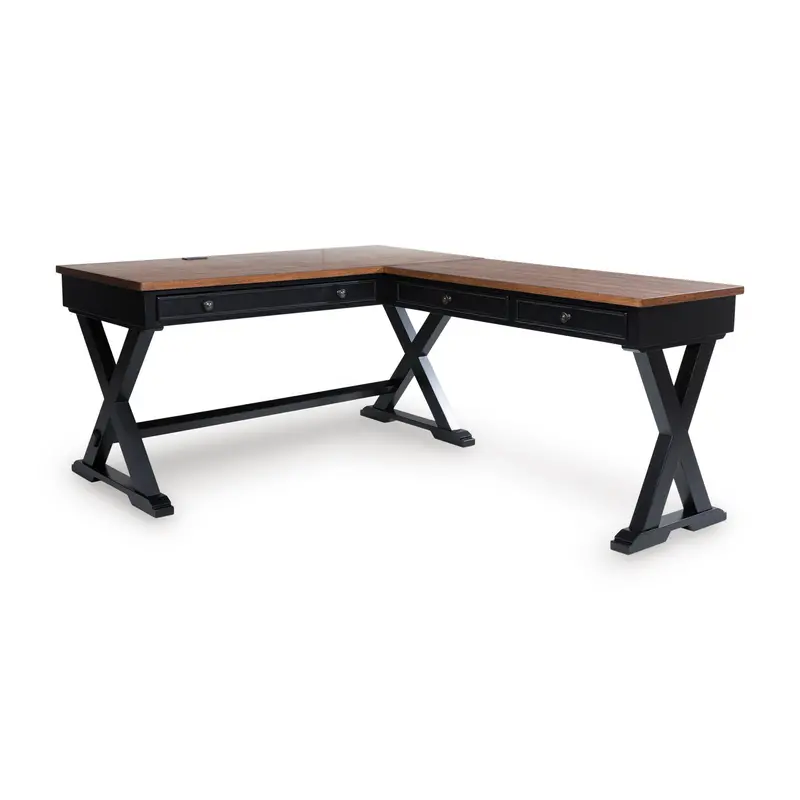 Ashley Wildenauer H664H2 Executive-Style Home Office Desk 1