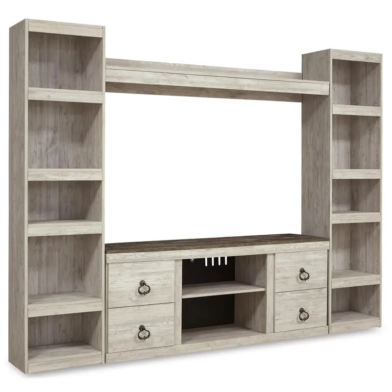 Ashley Willowton Ew0267W7 Four-Component Entertainment Center – Fireplace-Free 1