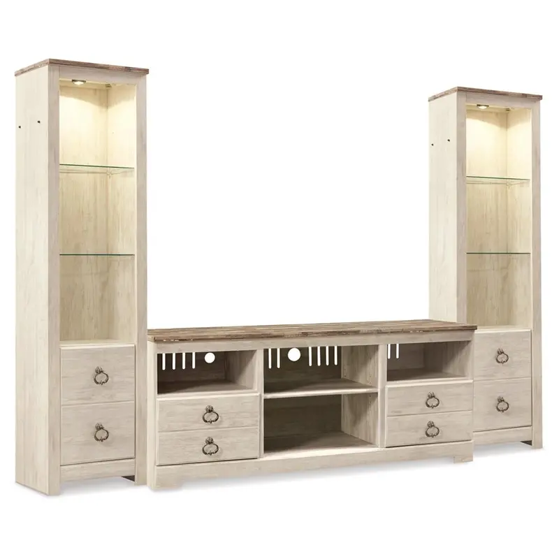 Ashley Willowton W267W16 Three-Piece Entertainment Center 1