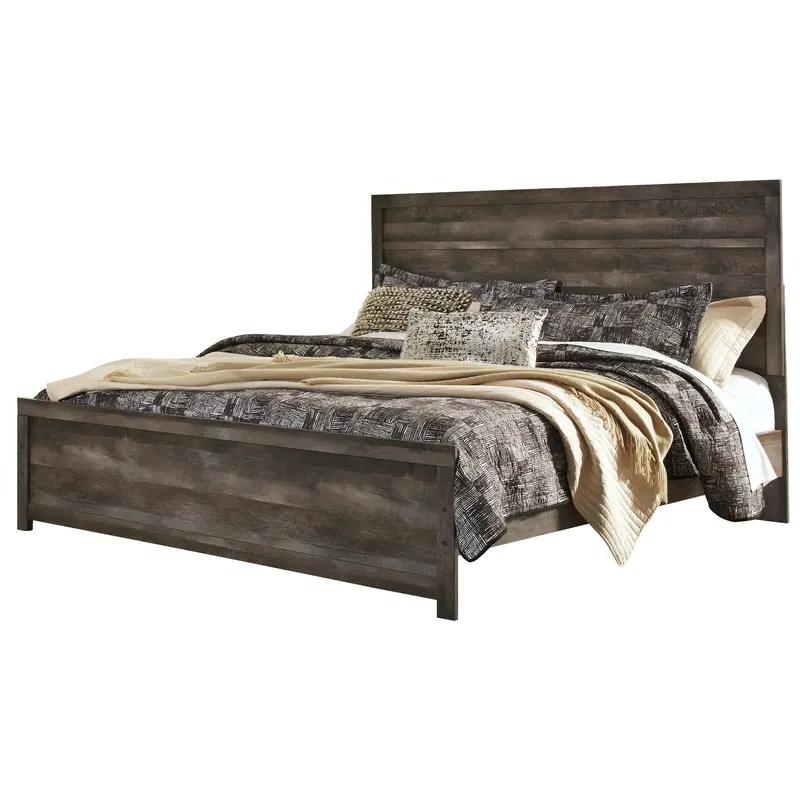 Ashley Wynnlow King Panel Bed With Optional Headboard – Versatile Design 1
