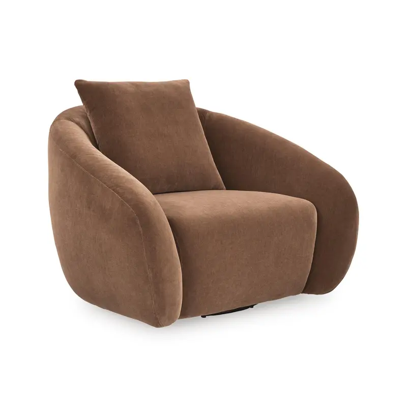 Ashley Yahya Fabric Swivel Chair – Soft-Upholstered Living Room Seat 1