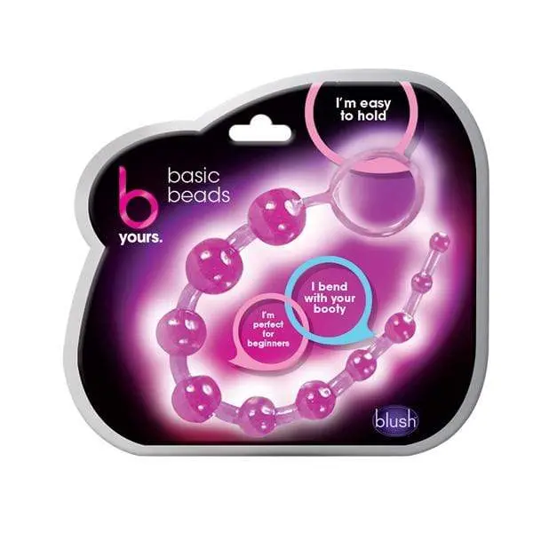 B Yours Basic Anal Bead Set – Purple Flexible Beaded Stimulator 1