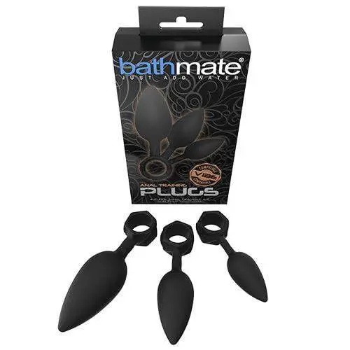 Bathmate Anal Training Plug Set – Progressive Sizing – Black Silicone 1