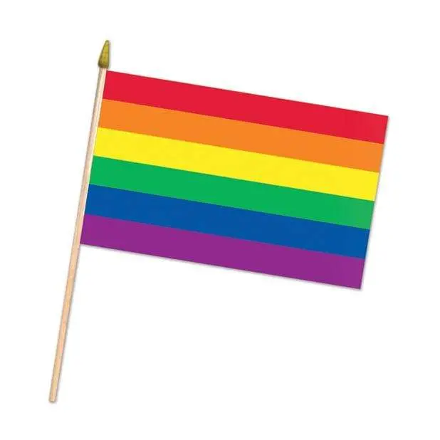 Beistle Rainbow Pride Fabric Flag – Vibrant Celebration Banner (Multi-Color) 1