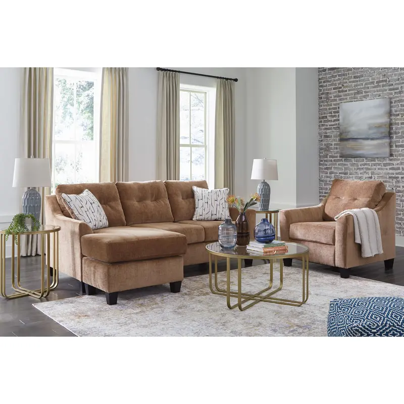 Benchcraft Amity Bay 2-Piece Living Room Set – Compact Sofa And Chair Combo 1