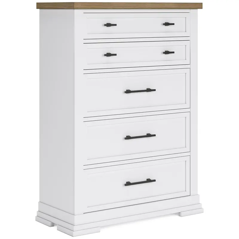 Benchcraft Ashbryn B844-46 Five-Drawer Chest – Tall Storage Solution 1